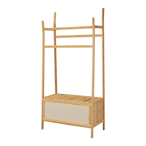 Wooden Double Tier Clothes Rack, HO0015