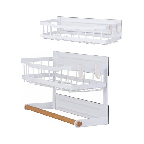 2-Piece Magnetic Fridge Storage Rack Shelf Organiser Set, HM320188 (VER.2)