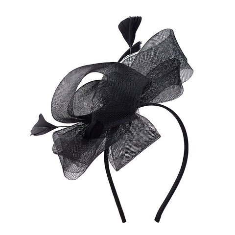 Vintage Feather Flower Mesh Fascinator, CA290042 (Ver.2)