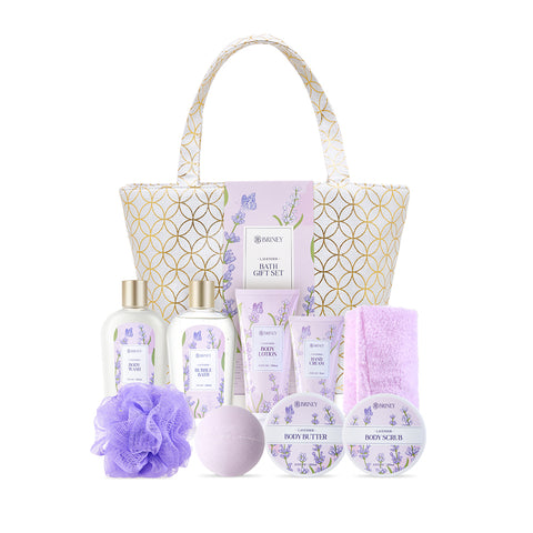 10pcs Lavender Scented Spa Bath Gift Set, JX0012 (VER.2)