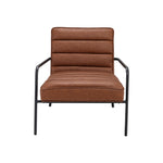 Livingandhome Leisure Soft PU Leather Cushioned Accent Armchair with Metal Frame, ZH1723