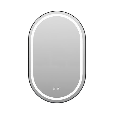 Wall Mounted Oval LED Bathroom Mirror, FW240046
