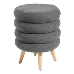 Livingandhome Creative Teddy Bear Fabric Footstool, ZH1375