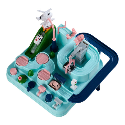 Car Adventure Toys Car Race Track Toys with 4 Toy Vehicles, SI0194 (Ver.2)