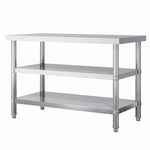 3-Tier Commercial Stainless Steel Prep Table, AI1526