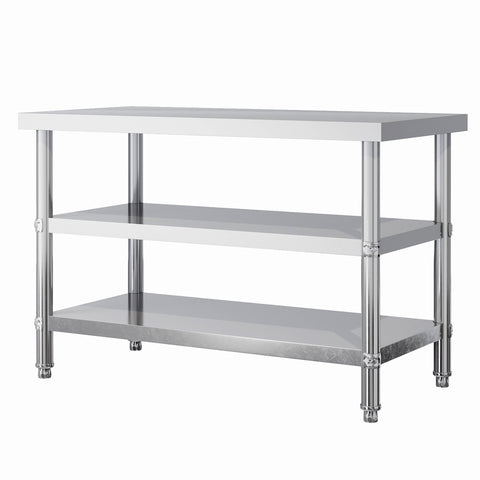 3-Tier Commercial Stainless Steel Prep Table, AI1526