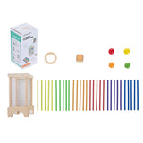 Playful Tabletop Montessori Wooden Stick Tower Game Set, TE380148