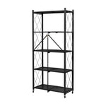 5-Tier Foldable Metal Storage Shelf with Casters,YF0002 (Ver.2)