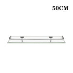 50cm Wandmontiertes Regal aus Glas für Badezimmer, HM320285 (DE)