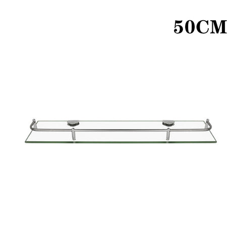 50cm Wandmontiertes Regal aus Glas für Badezimmer, HM320285 (DE)