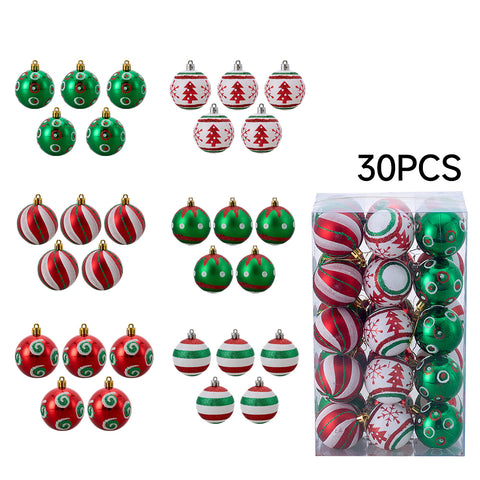 30-Piece Christmas Ornaments for Christmas Tree Decorations, IF320022 (Ver.2)