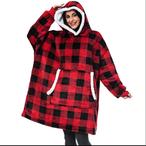 Oversized Warm Wearable Blanket Hoodie, SC1003