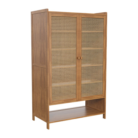 Bamboo Shoe Storage Cabinet with Doors, FL280049 (Ver.2)