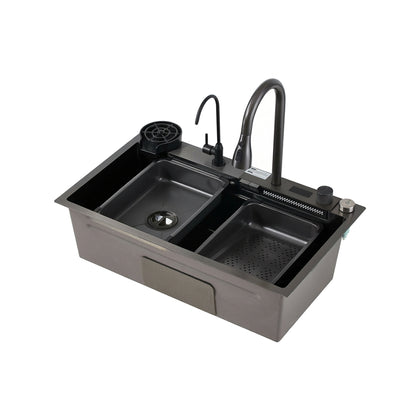 Drop In Kitchen Sink with Pull-out Faucet, MK170003