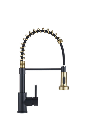 Bathroomdeco Commercial Swivel Pulldown Kitchen Faucet, DM0829