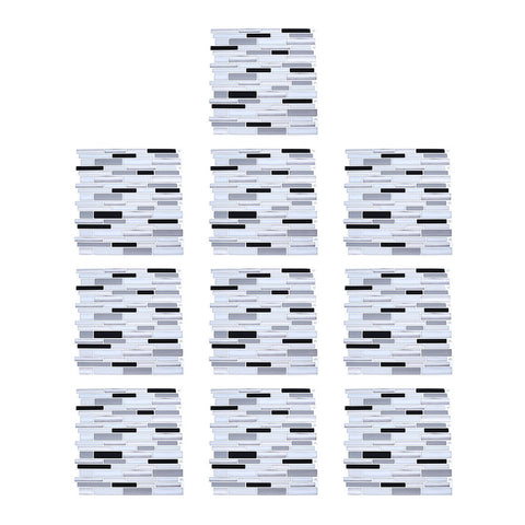 10Pcs Self-Adhesive Marble Pattern Wall Tile Stickers, SW1106