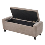 Linen Upholstered Storage Bench, ZH1779
