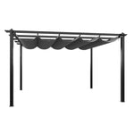 13x13ft Aluminium Pergola with Retractable Roof, LG1607LG1608 (Ver.2)