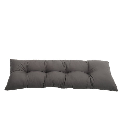 Livingandhome Dark Grey Rectangular Tufted Bench Cushion Seat Pad, SP2883