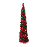5ft Decorative Pop-up Artificial Tinsel Christmas Trees, SP3061