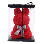 Bow-knot Rose Rabbit Doll with Gift Box and Lights, SP2758