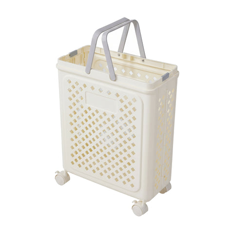 Foldable Laundry Basket with Wheels, HM320102