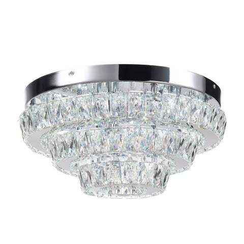 3-layer Stainless Steel K9 Crystal Ceiling Light, LG1774 (Ver.2)