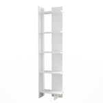 Modern 5-Tier Corner Bookshelf Shelf Unit, FI0126
