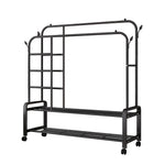 Freestanding Metal Clothes Rack with Wheels, SC1763 (Ver.2)