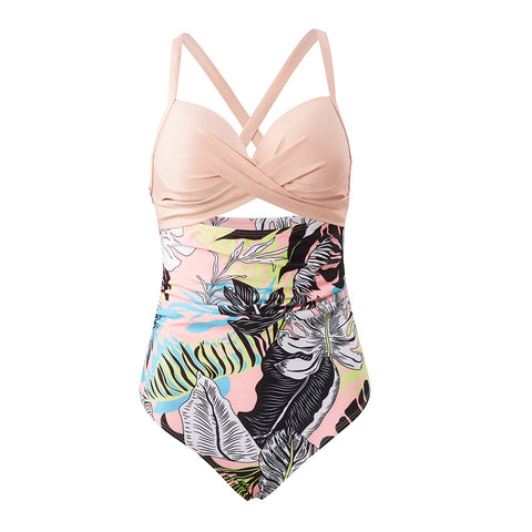 One-Piece Cross Front Swimsuit with Adjustable Straps, CC060185 (Ver.2)