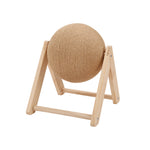 Kratzball für Katzen aus Natur-Sisal und Holz, 360° Drehbar, 18/18/16 cm, Mit Schraub-Set [KRATZBALL Katze Natur-Sisal Holz 18/18/16 cm 360° Drehbar], PT080038(DE)