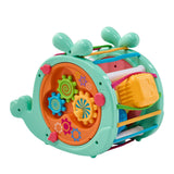 4-in-1 Early Educational Activity Whale Shape Sorter Toy for Kids, TE810010