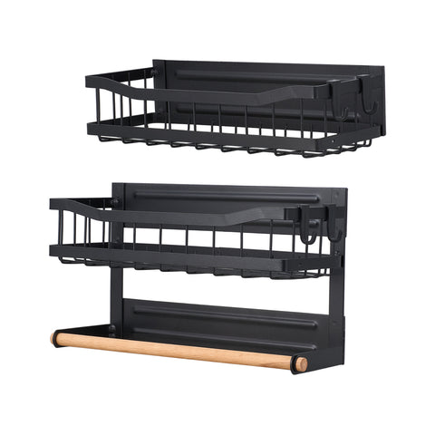 2-Piece Magnetic Fridge Storage Rack Shelf Organiser Set, HM320187 (VER.2)