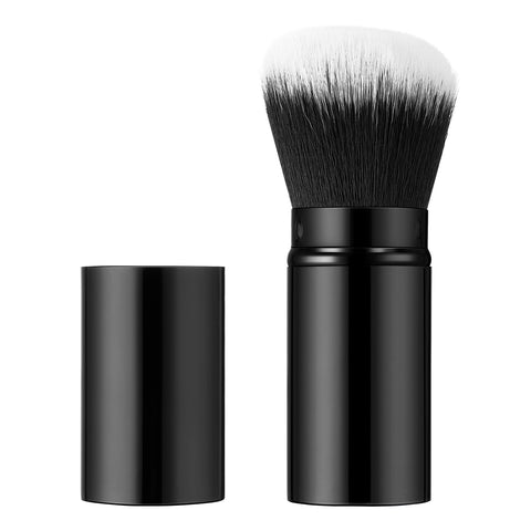 Black Portable Makeup Powder Brush with Cap, BU0439 (Ver.2)