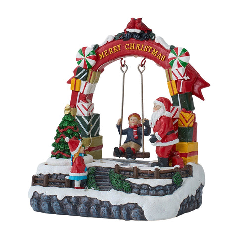 Christmas Xmas Music Box Ornaments with Lights, IF540156