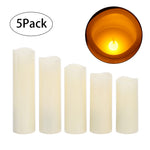 5Pcs Remote-Controlled LED Flameless Candle Set, SC0983