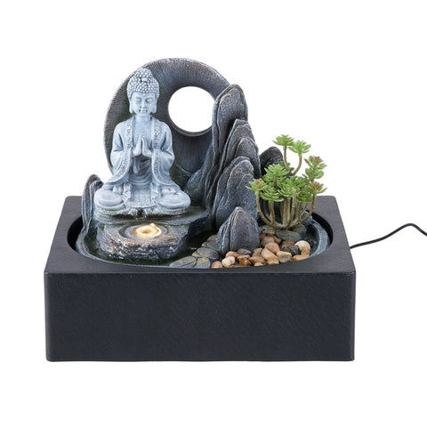 Tabletop Waterfall Fountain with LED Lighting, GD030027 (Ver.2)