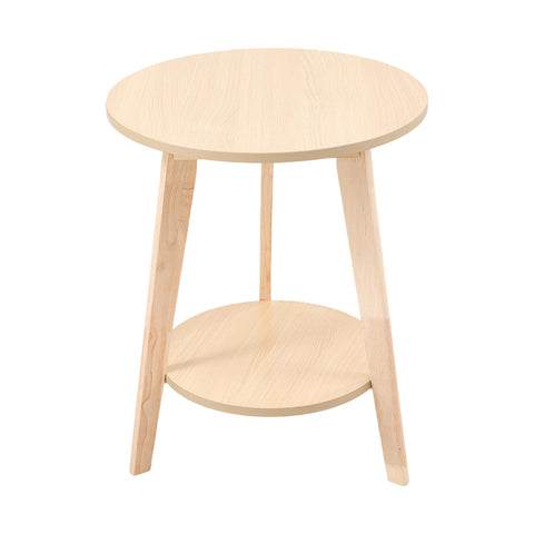 2-Tier Round Wooden Coffee Side Table, FL280048 (Ver.2)