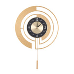 18Inch Modern Decorative Non-Ticking Wall Clock with Pendulum, HF070124 (Ver.2)