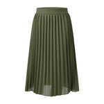 Casual High-Waisted A-Line Pleated Skirt for Summer, CC060874 (Ver.2)