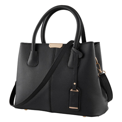 Vintage Casual PU Leather Tote Handbag, JW0014 (Ver.2)