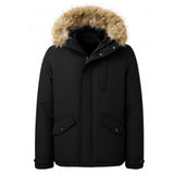 Casual Padded Jacket with Faux Fur Hood & Pockets, CC291082