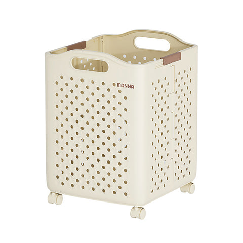 Foldable Laundry Basket with Wheels, HM320105