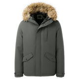 Casual Padded Jacket with Faux Fur Hood & Pockets, CC291082