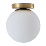 Semi Flush Mount Ceiling Light with Glass Shade, LI210061
