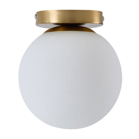 Semi Flush Mount Ceiling Light with Glass Shade, LI210061