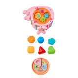 3-in-1 Early Educational Activity Whale Shape Sorter Toy for Kids, TE810014