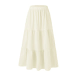 A-line Swing Pleated Midi Skirt, CC060925 (Ver.2)