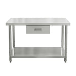 Commercial Kitchen Stainless Steel Prep Table with Drawer, AI1573