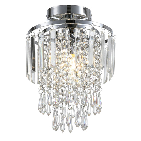 Livingandhome Crystal Mount Ceiling Light, LG1314